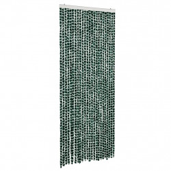 Zasłona przeciwko owadom, zielono-biała, 100x230 cm, szenil