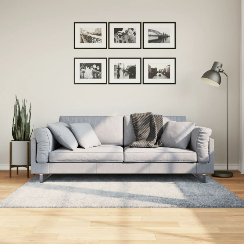 Dywan z długim włosiem PAMPLONA, niebieski, 120x170 cm
