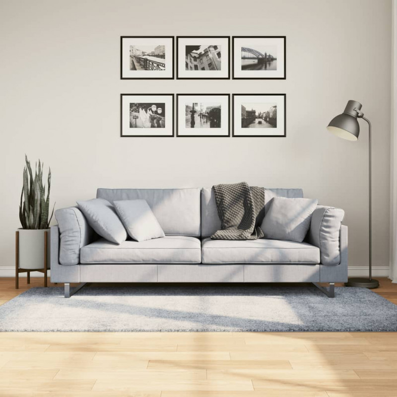 Dywan z długim włosiem PAMPLONA, niebieski, 100x200 cm