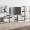 Szafka pod TV, szary dąb sonoma, 206,5x28,5x95 cm