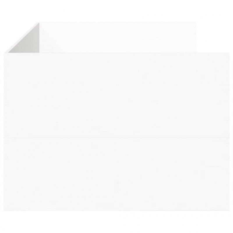 Łóżko dzienne z szufladami, bez materaca, białe, 100x200 cm