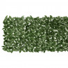 Osłona balkonowa, ciemnozielone liście, 200x75 cm