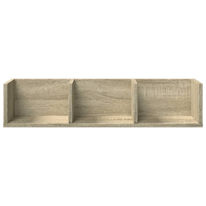 Szafki ścienne, 2 szt., dąb sonoma, 75x18x16,5 cm