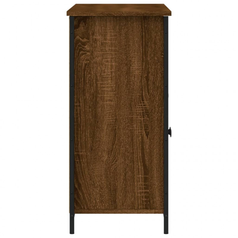Szafka, brązowy dąb, 100x35x75 cm, materiał drewnopochodny