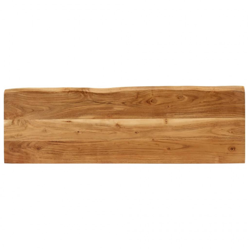 Ławka z naturalną krawędzią drewna, 105 cm, drewno akacjowe