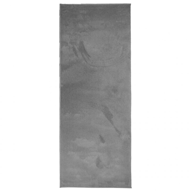 Dywan OVIEDO z krótkim włosiem, antracytowy, 80x200 cm