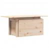 Stolik ogrodowy, 100x50x75 cm, lite drewno sosnowe