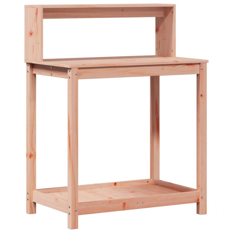 Stolik ogrodniczy z półkami 82,5x50x109,5 cm, drewno daglezjowe