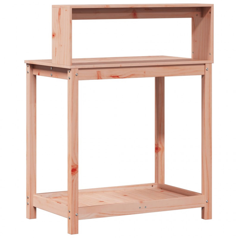 Stolik ogrodniczy z półkami 82,5x50x109,5 cm, drewno daglezjowe