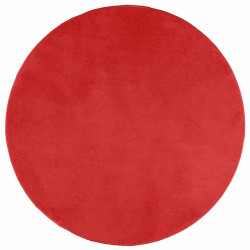 Dywan OVIEDO z krótkim włosiem, czerwony, Ø 80 cm