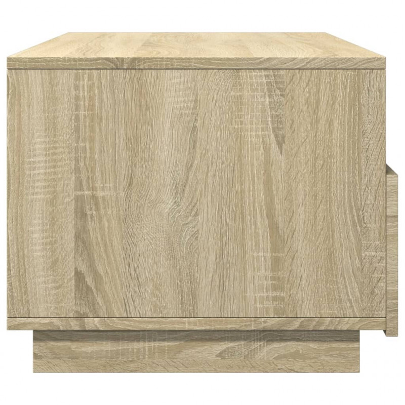 Stolik kawowy z oświetleniem LED, dąb sonoma, 90x49x40 cm