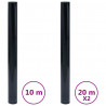 Folie okienne, 3 szt., matowe, czarne, PVC