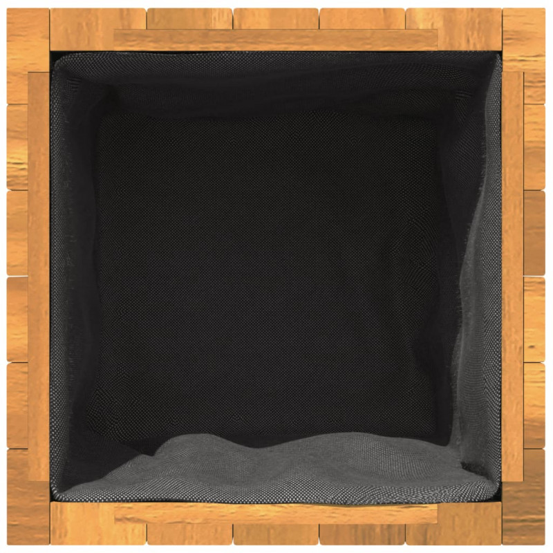 Donica ogrodowa, 35x35x35 cm, lite drewno akacjowe