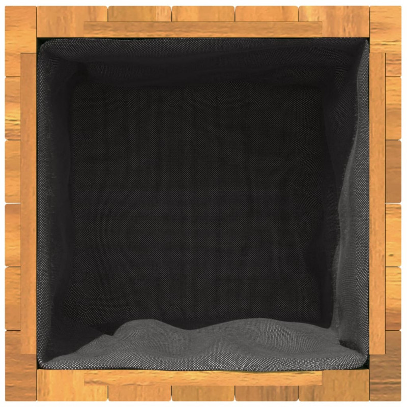 Donica ogrodowa, 35x35x60 cm, lite drewno akacjowe