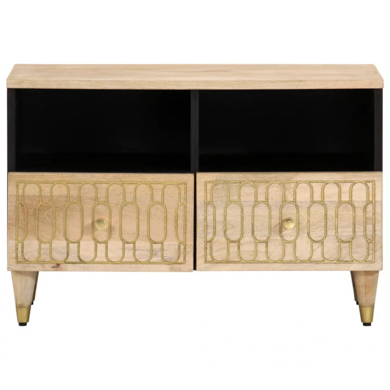 Szafka pod telewizor, 70x33x46 cm, lite drewno mango