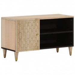 Szafka pod telewizor, 80x31x46 cm, lite drewno mango