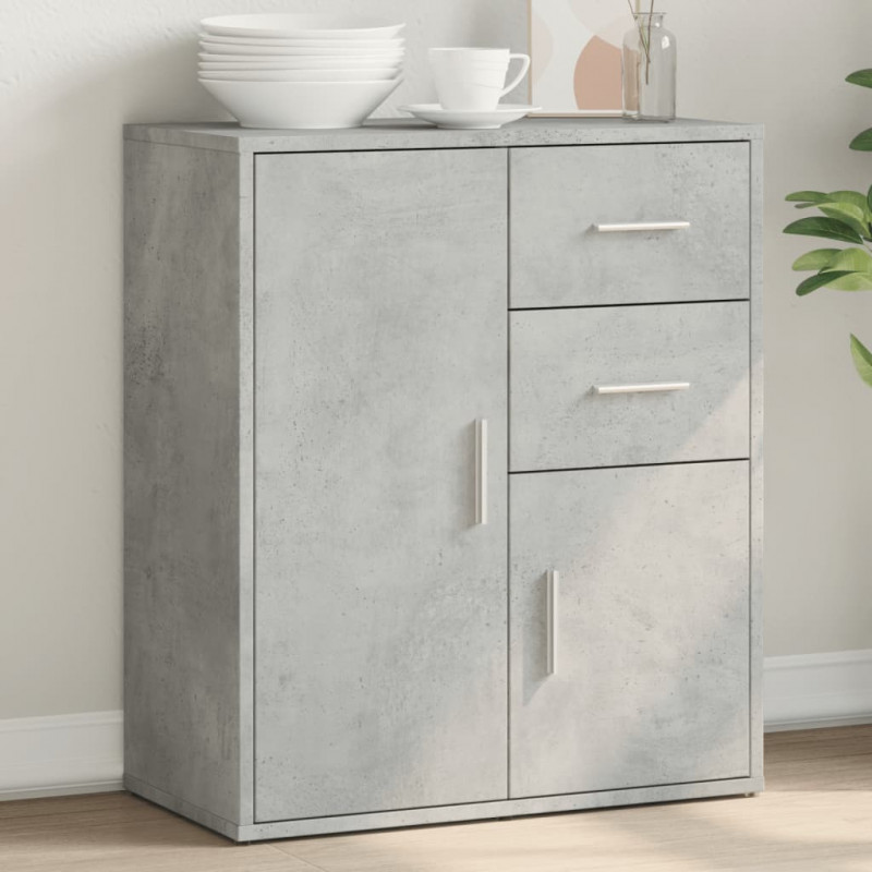 Szafka, szarość betonu, 60x31x70 cm, materiał drewnopochodny