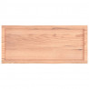 Blat jasnobrązowy 100x40x(2-6) cm drewno z naturalną krawędzią