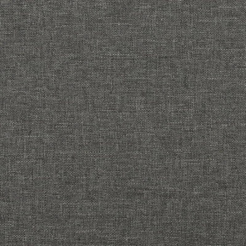 Łóżko kontynentalne z materacem, ciemnoszare, 120x190cm tkanina