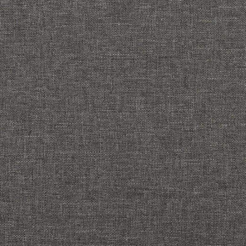 Łóżko kontynentalne z materacem, ciemnoszara tkanina, 120x190cm