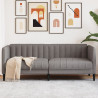 Sofa 2-osobowa, kolor taupe, tapicerowana tkaniną