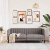 Sofa 2-osobowa, kolor taupe, tapicerowana tkaniną