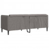 Sofa 2-osobowa, kolor taupe, tapicerowana tkaniną