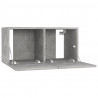 Szafki wiszące pod TV 3 szt., szarość betonu, 60x30x30 cm