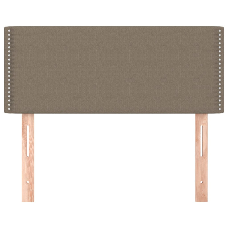 Zagłówek do łóżka, taupe, 100x5x78/88 cm, tkanina