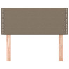 Zagłówek do łóżka, taupe, 100x5x78/88 cm, tkanina