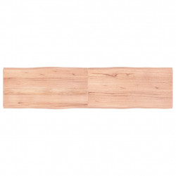 Blat, jasnobrązowy 160x40x(2-4)cm drewno z naturalną krawędzią
