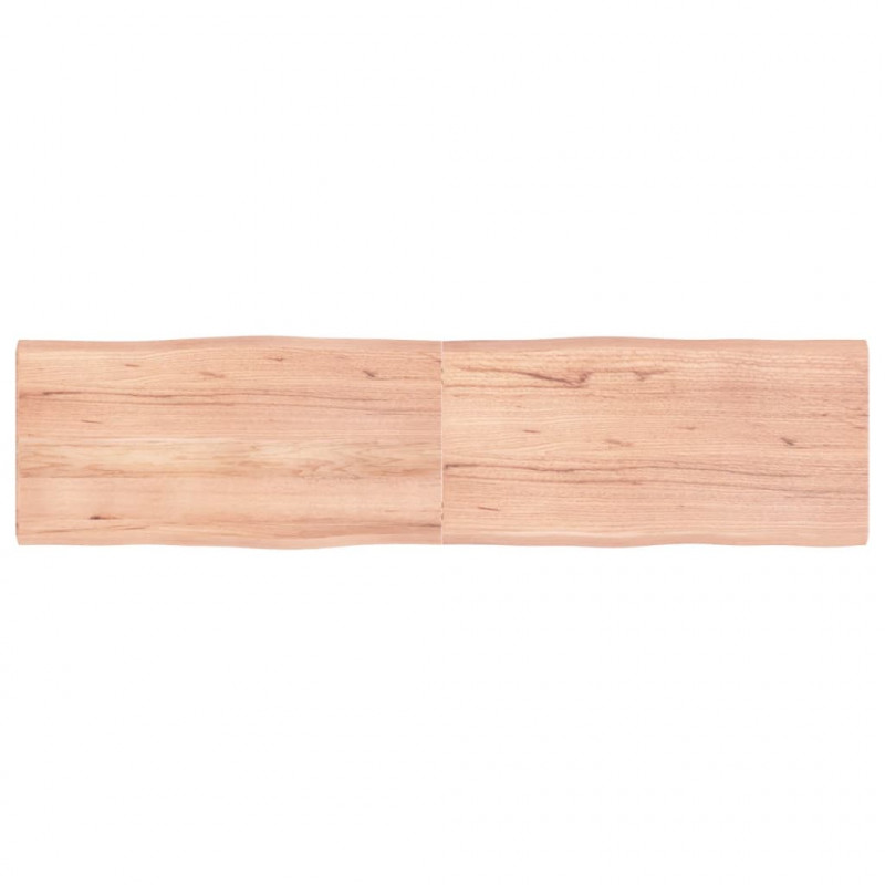 Blat, jasnobrązowy 160x40x(2-4)cm drewno z naturalną krawędzią