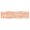 Blat, jasnobrązowy 160x40x(2-4)cm drewno z naturalną krawędzią