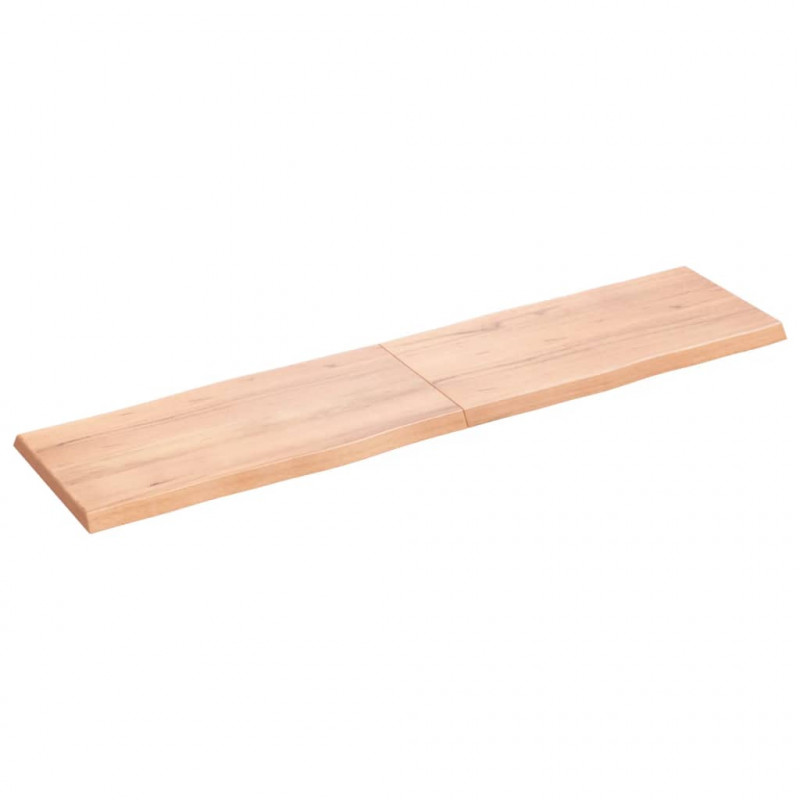 Blat, jasnobrązowy 160x40x(2-4)cm drewno z naturalną krawędzią
