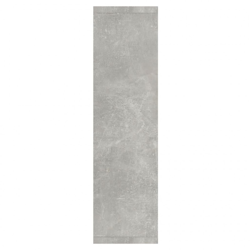 Szafka z lustrem i oświetleniem LED, szary beton, 76x15x55 cm