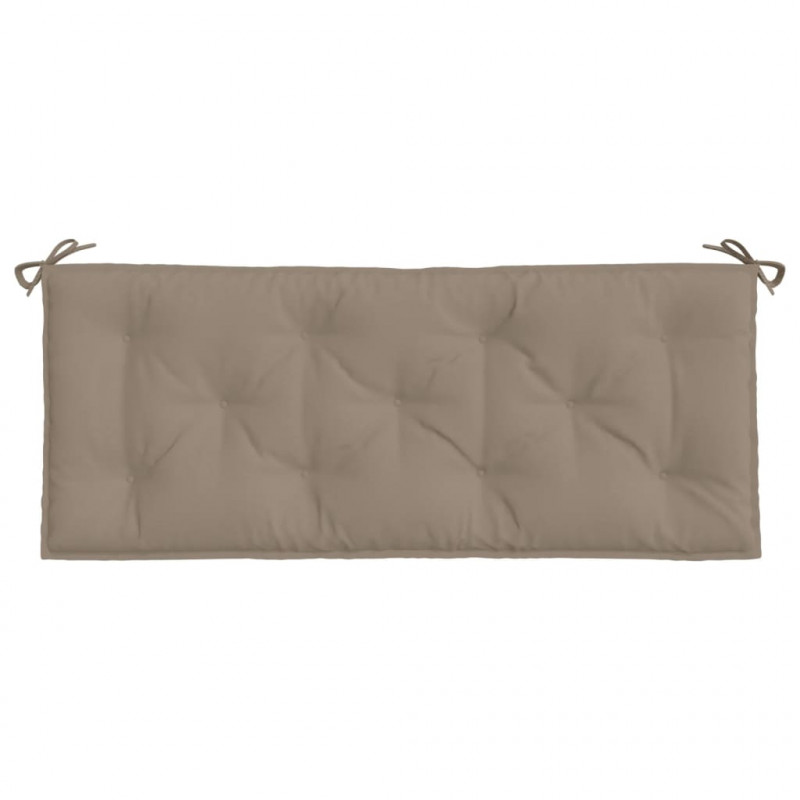 Poduszka na ławkę ogrodową, taupe, 120x50x7 cm, tkanina