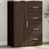 Komoda, brązowy dąb, 60x31x84 cm, materiał drewnopochodny