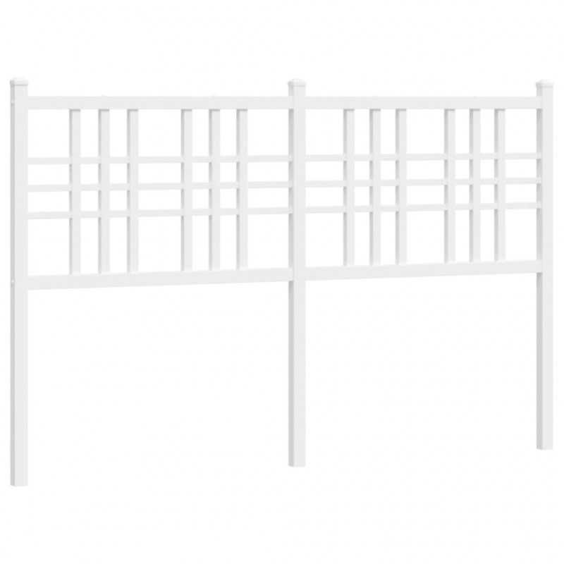 Metalowe wezgłowie, białe, 120 cm