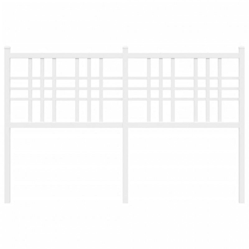 Metalowe wezgłowie, białe, 140 cm