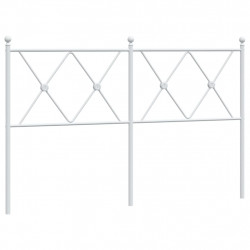 Metalowe wezgłowie, białe, 137 cm