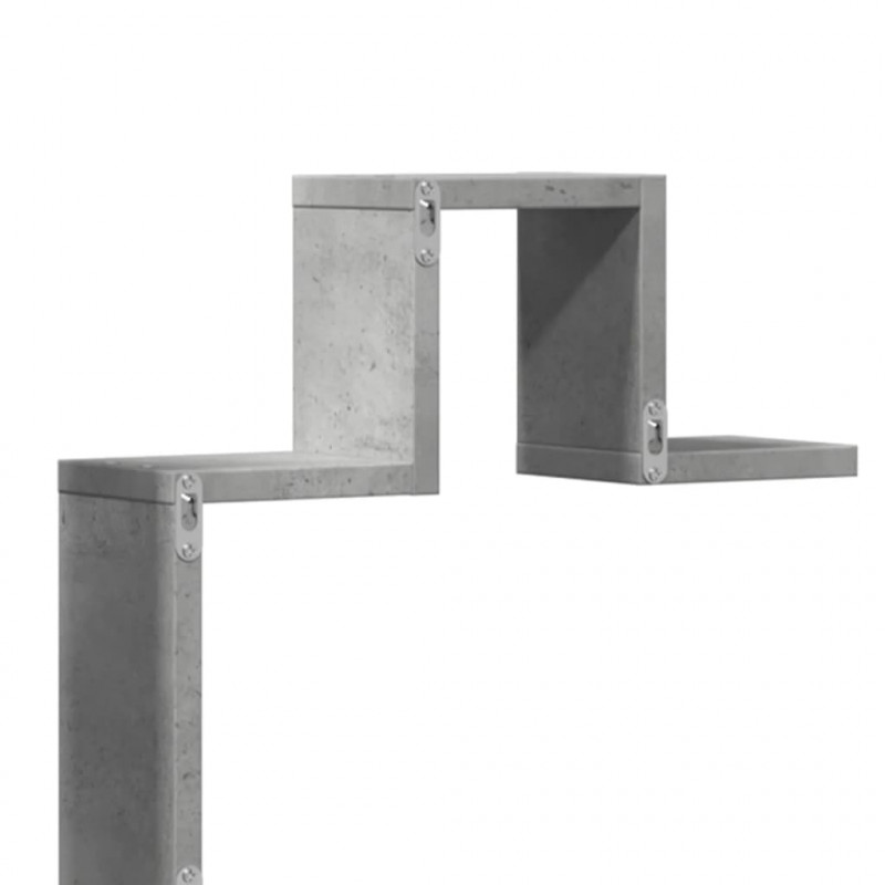 Półka wisząca, szarość betonu, 104,5x10x43 cm