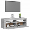 Szafka pod TV z oświetleniem LED, szarość betonu, 120x35x40 cm