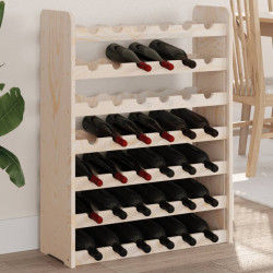 Stojak na wino, 67,5x25x87 cm, lite drewno sosnowe