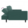 2-cz. komplet wypoczynkowy, ciemnozielony, aksamitny