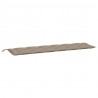 Poduszka na ławkę ogrodową, taupe, 200x50x7 cm, tkanina