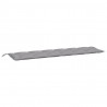 Poduszka na ławkę ogrodową, szara, 200x50x7 cm, tkanina