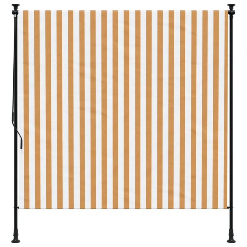 Roleta zewnętrzna, pomarańczowo-biała, 150x270 cm