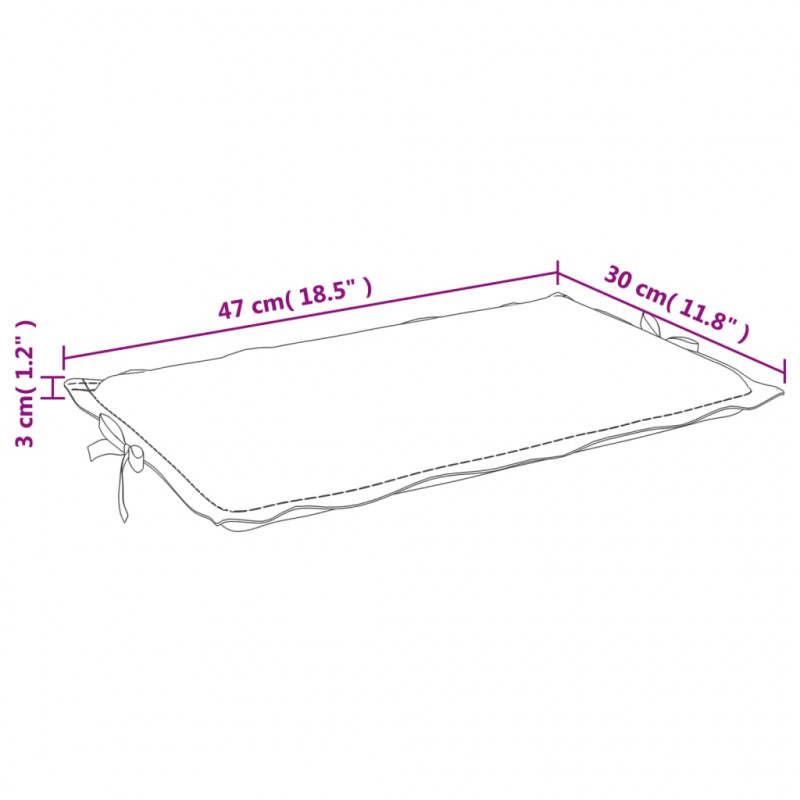 Poduszka na leżak, granatowa, tkanina Oxford
