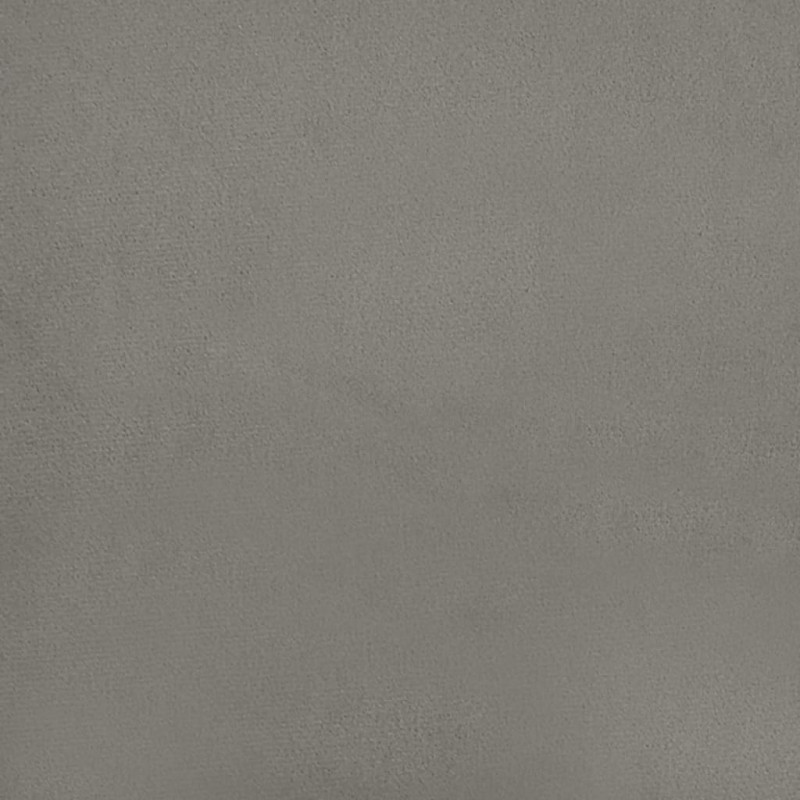Zagłówek do łóżka, jasnoszary, 90x7x78/88 cm, aksamit