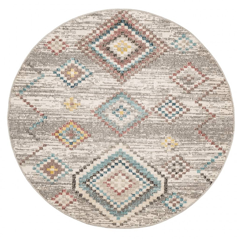 Dywan ARBIZU do pomieszczeń i na zewnątrz, vintage, Ø 120 cm